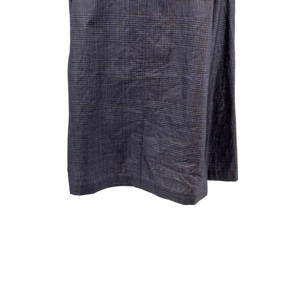 Brooks Brothers Cape Jacket Coated Plaid Check Print Linen Blue Size Large - Picture 8 of 12